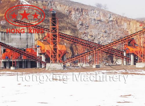 job site of hongxing production line