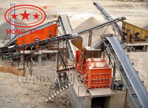 job site of belt conveyor